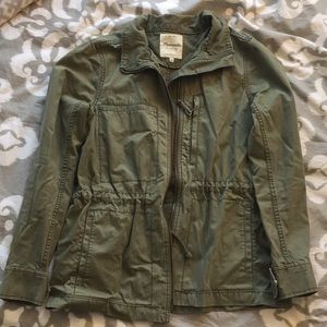 Madewell green army utility jacket